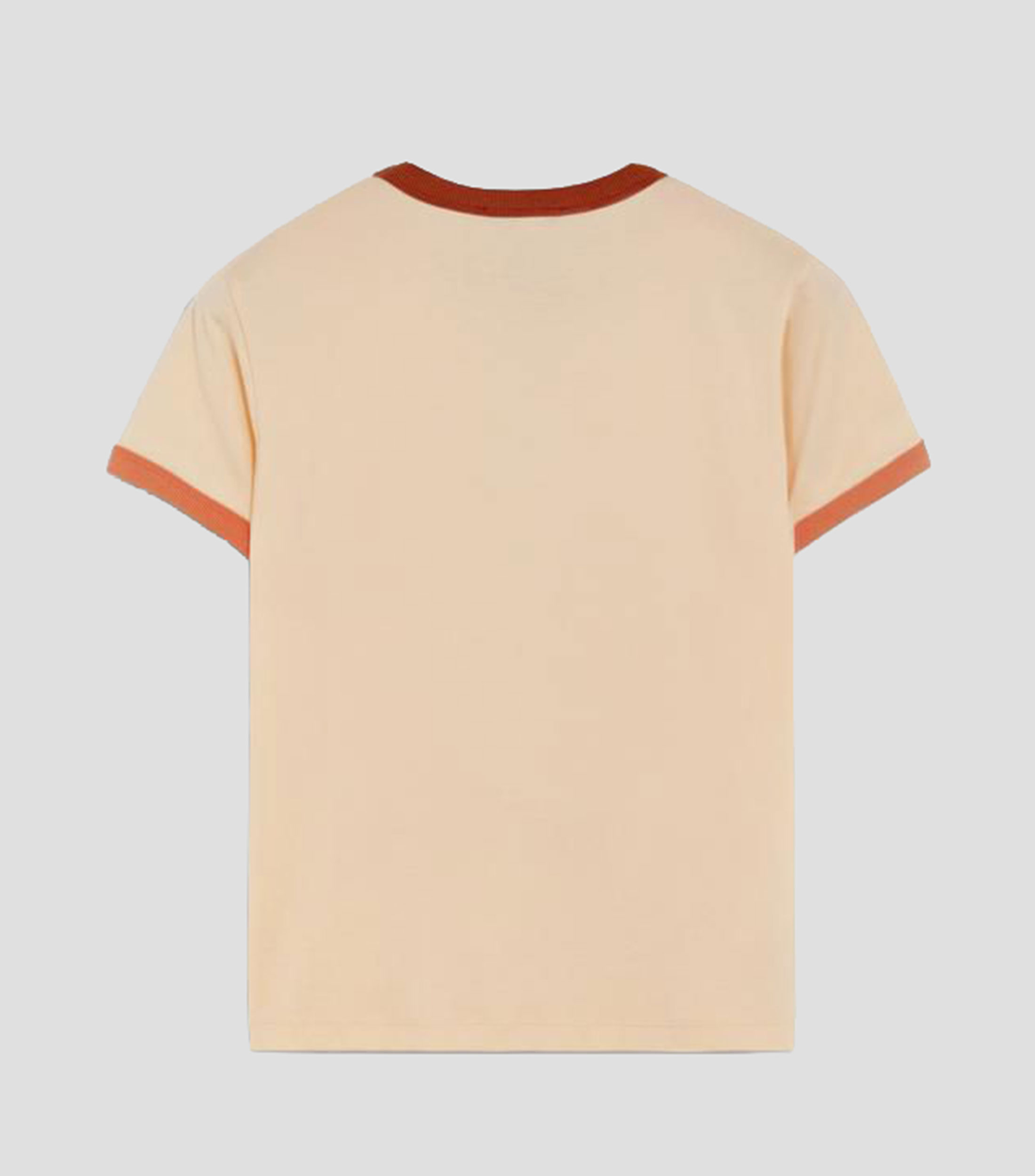 Playera cuello redondo manga corta estampada Mujer